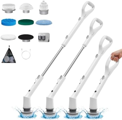 Sorpci Electric Spin Scrubber with 7 Brush Heads and 3 Speeds