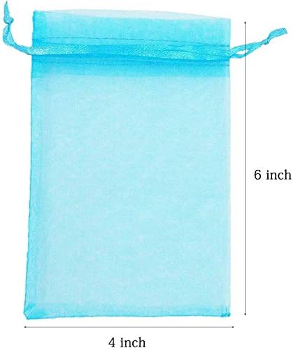 100pc 4x6 Inch Mixed Color Gift Wrap Bags