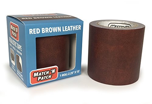 MATCH N PATCH Leather Repair Tape 225x15ft Red Brown