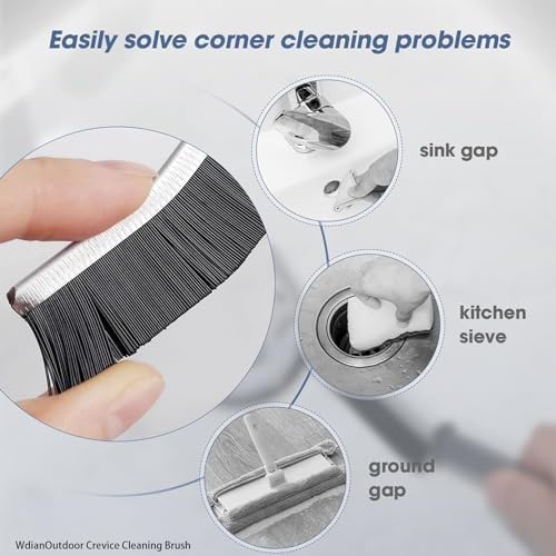 Wdianoutdoor Crevice Cleaning Brush Set 3 Pcs Slim Gap Tool