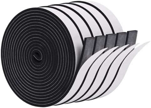 DDTCKHR Weather Stripping Door Seal 5 Rolls Black