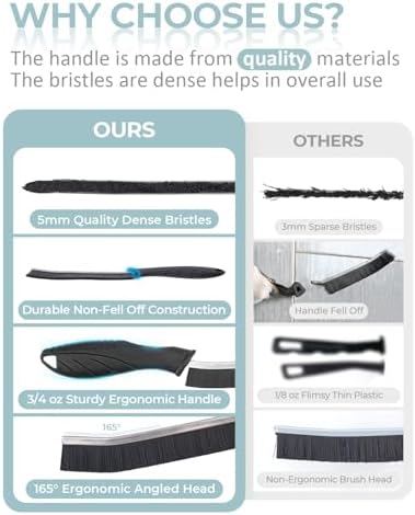 SXhyf Hard Bristle Crevice Cleaning Brush