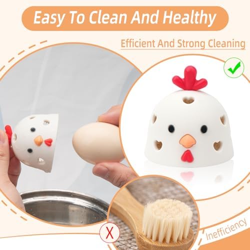 TULOBI Silicone Egg Brush Cleaner for Fresh Eggs 1