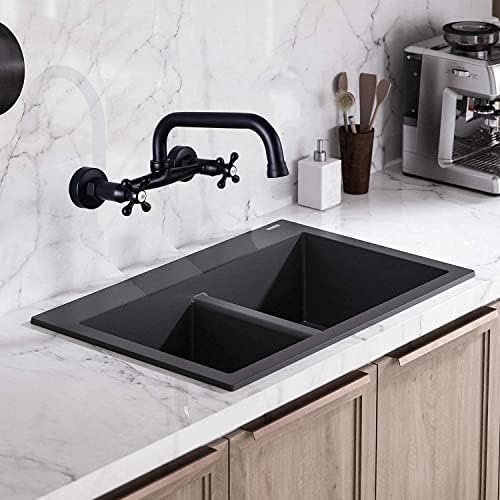 Gotonovo Touch On Kitchen Sink Faucet 2 Cross Handle Victorian Design