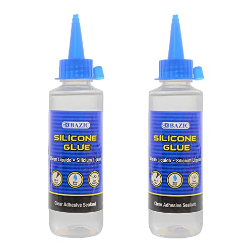 BAZIC Silicone Glue 338 Oz Waterproof Crack Resistant