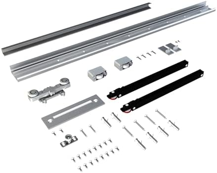 JUBEST 40x86 Concealed Barn Door with Soft Close Hardware Kit