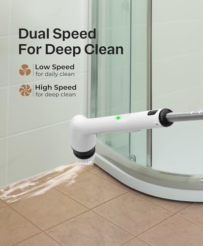 LyriFine Electric Spin Scrubber with 2 Speeds and IPX7 Waterproofing