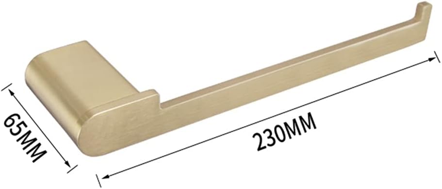 ANNBKA Gold Towel Bar 1 pcs Brushed Stainless Steel Wall Mounted Towel Holder