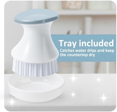 LINGTONG Dish Brush with Tray Set