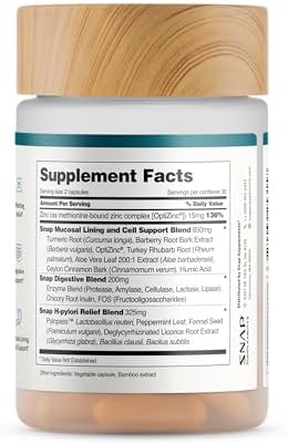Snap Supplements Gut Health 60 Capsules for Men and Women
