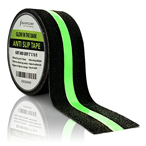Electrodepot Glow in the Dark Traction Tape 2Inch x 16ft