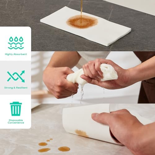 200 Pack Soft Cloth-Like Disposable Hand Towels