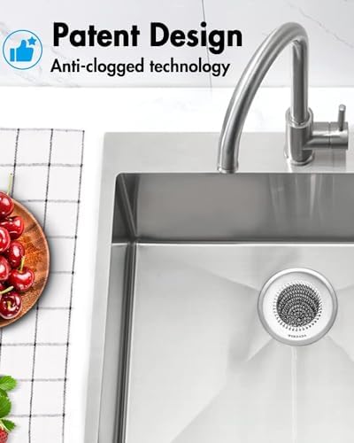 Wokdada Reversible Sink Strainer with 304 Stainless Steel