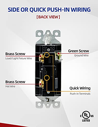 AIDA 20 Pack Glossy White Light Switches