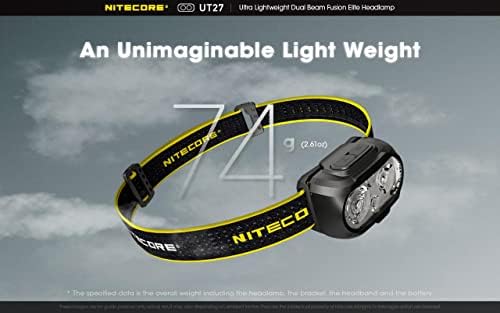 Nitecore UT27 Ultra Lightweight Headlamp with 10000mAh Power Bank