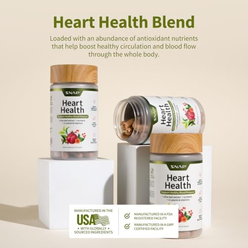 Snap Supplements Heart Health Support 90 Capsules