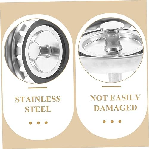 DECOMELODY Tub Stopper Drain Strainer for Kitchen and Bathroom