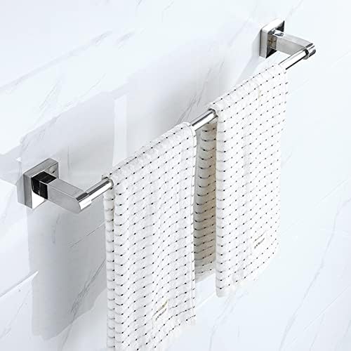 Stainless Steel Towel Bar - Adjustable 40cm to 100cm for Bathroom and Kitchen