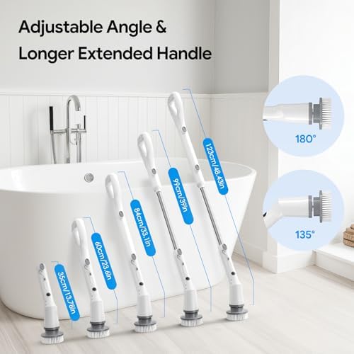 Sorpci Electric Spin Scrubber with 7 Brush Heads and 3 Speeds