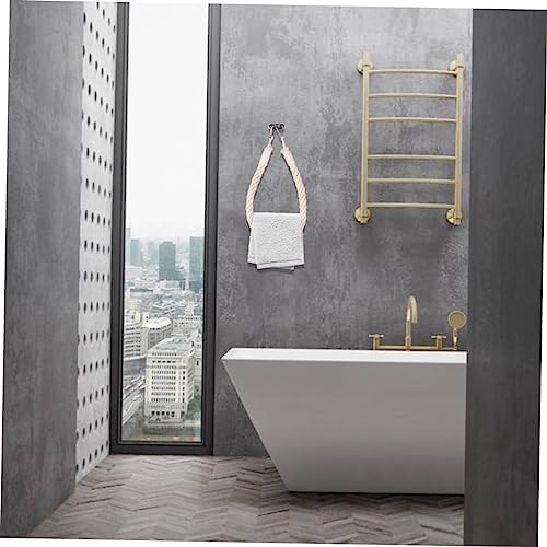 Nautical Rope Toilet Paper Holder with Metal Accessory
