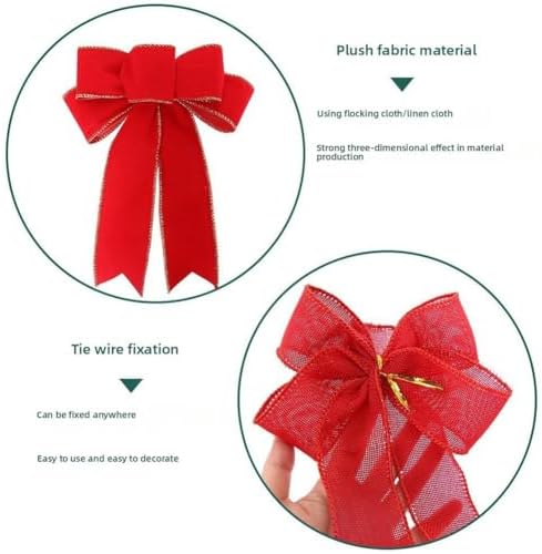 DIY Christmas Bows for Tree Wreath and Gift Wrapping