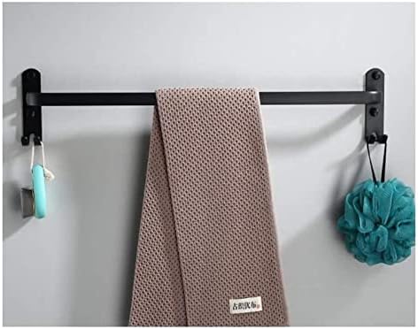 ALDEPO 80Cm Matte Black Towel Rail Shelf