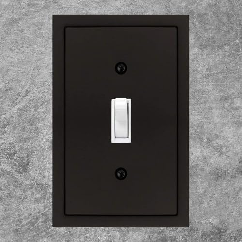 Henne Bery Modern Edge Decorative Wall Plate Matte Black 2PK