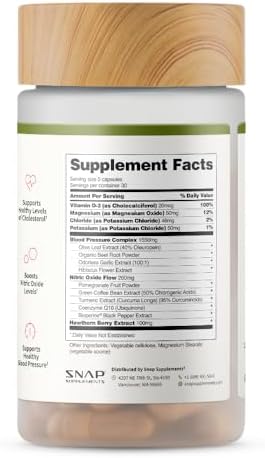 Snap Supplements Heart Health Support 90 Capsules