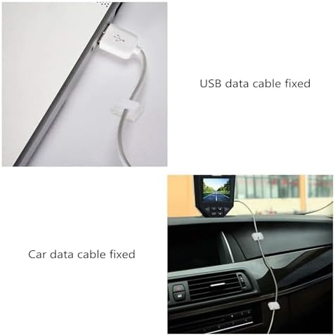 80 PCS LED Light Strip Clips 10mm White Self Adhesive Mounting Holders