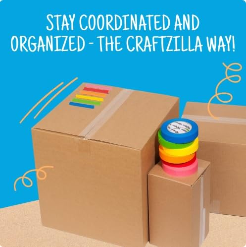 Craftzilla Colored Masking Tape Multi-pack 11 Rolls