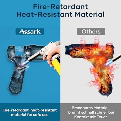 Assark Fireproof Hot Glue Gun 60100W Dual Power 1