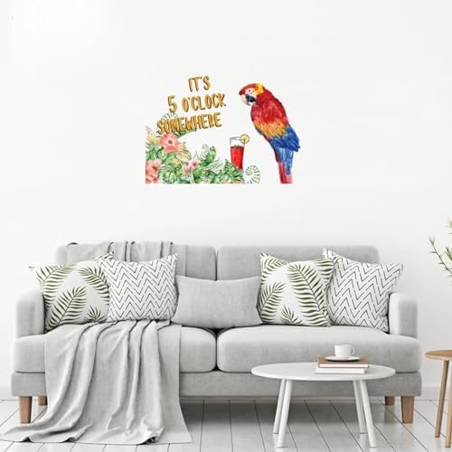 Its Five Oclock Somewhere Wall Decal - Removable Vinyl Art for Home