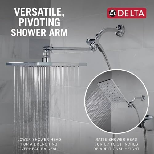 Delta 10-Inch Raincan Hand Held Shower Combo - Chrome