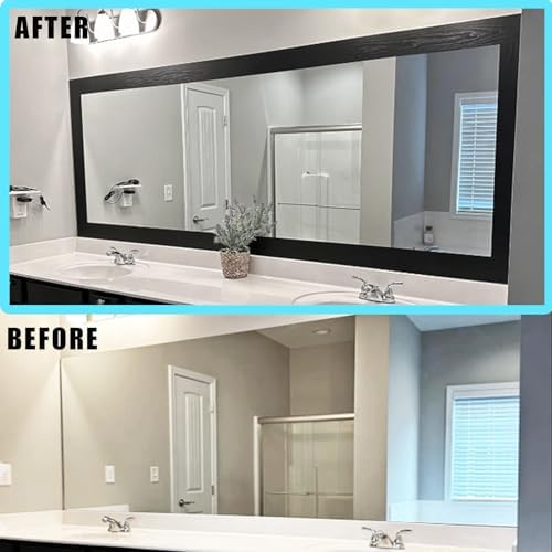 DESOMINOR 32FT Black Waterproof Wallpaper Border
