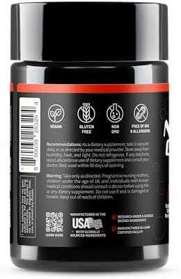 Snap Supplements Nitric Oxide Booster 60 Capsules