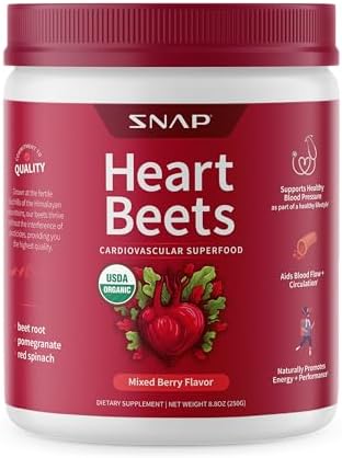 Snap Supplements Heart Beets Organic Beet Root Powder 250g 1