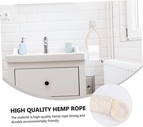 Handmade Rope Toilet Paper Holder Wall Mount