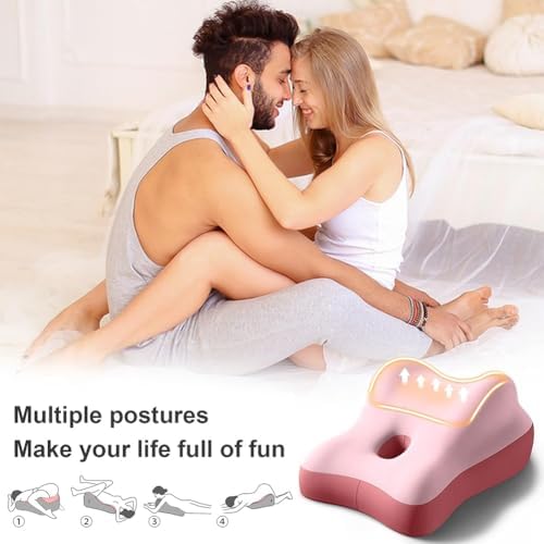 Couples Pillow for Intimacy Discreet Memory Foam Butt Cushion Blue