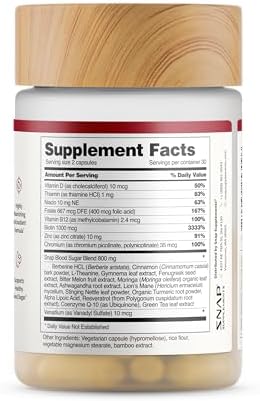 Snap Supplements Blood Sugar Blend 60 Capsules 2 Pack 1