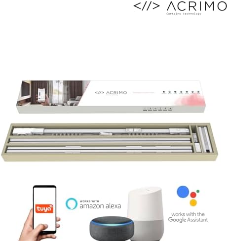 ACRIMO Smart Curtain Track with WiFi Motor and Remote Control
