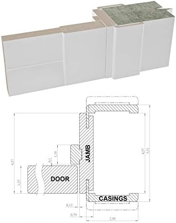 SARTODOORS French Double Panel Lite Doors 60x96 with Hardware