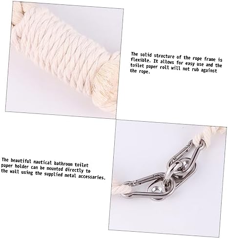 Mikikit Nautical Rope Toilet Paper Holder