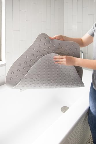 Ubbi Stingray Bath Mat for Baby Gray