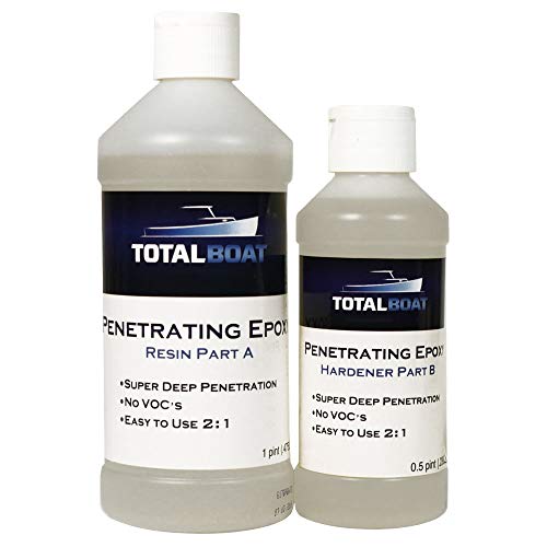 TotalBoat 403794 Clear Penetrating Epoxy Wood Sealer Stabilizer 1