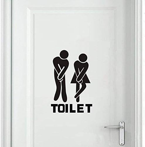 DIY Removable Bathroom WC Sign for Home Decor