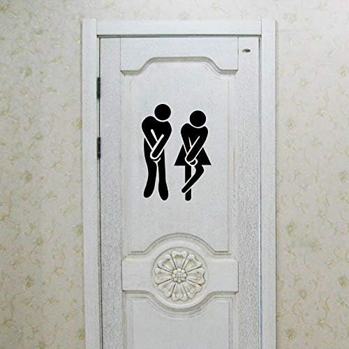 DIY Removable Bathroom WC Sign for Home Decor