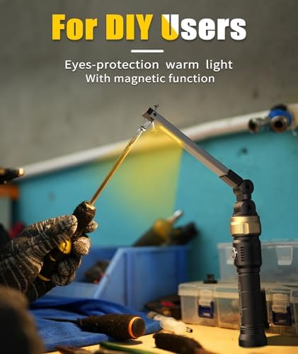 Magnetic Work Light with 360 Rotate and 5000mAh Rechargeable 1