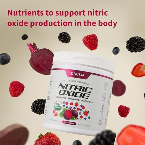 Snap Supplements Organic Beet Root Powder - 30 Servings for Energy Heart Health