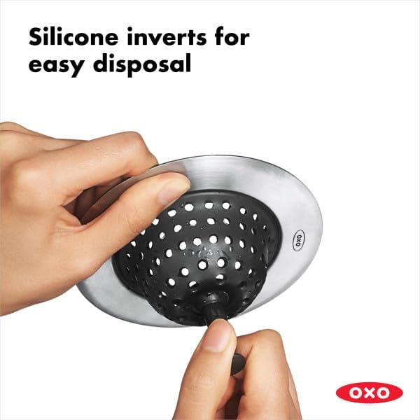 OXO Good Grips Silicone Sink Strainer Black