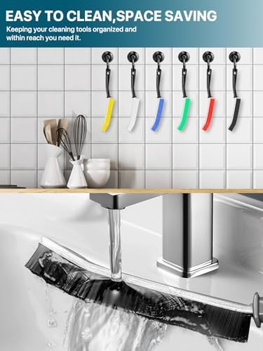 KOSPRIE 6Pcs Hard Bristle Crevice Cleaning Brushes